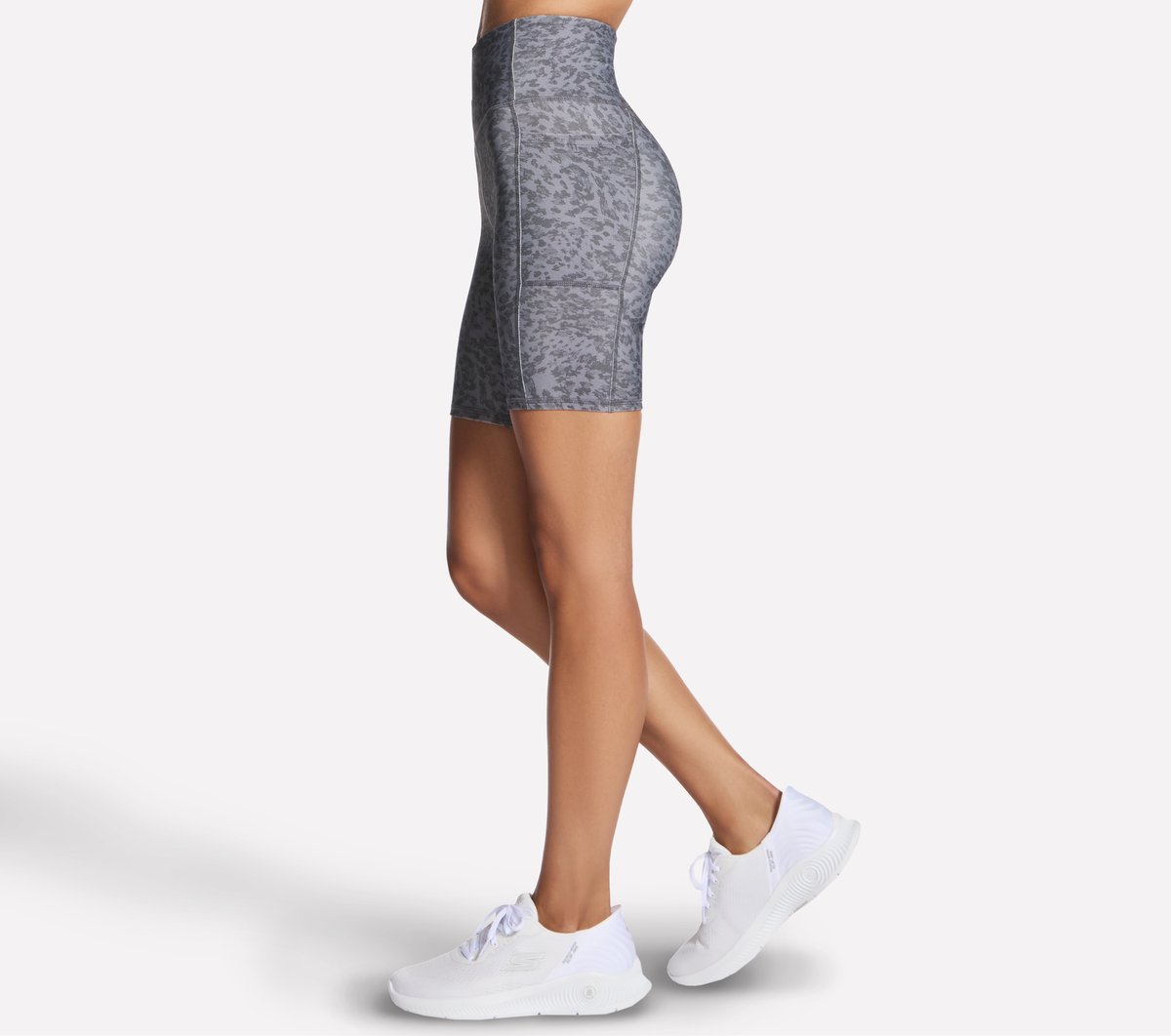 GO FLEX Printed High Waisted 8 Inch Bike Short | Skechers Women