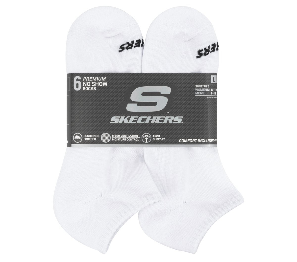 6 Pack Core Low Cut Large Socks | Skechers Men