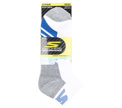 3 Pack Men's Half Terry Quarter Crew Socks | Skechers Men