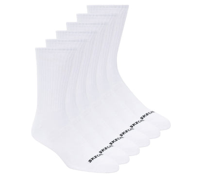 6 Pack Large Core Crew Socks | Skechers Men