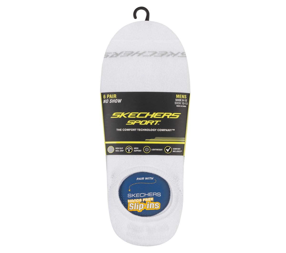 6 Pack Men's Sneaker Liner Socks | Skechers Men