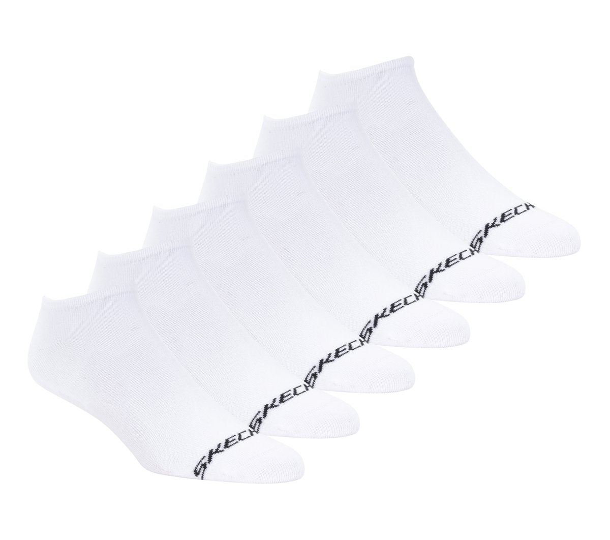6 Pack Men's Cotton No Show Socks | Skechers Men