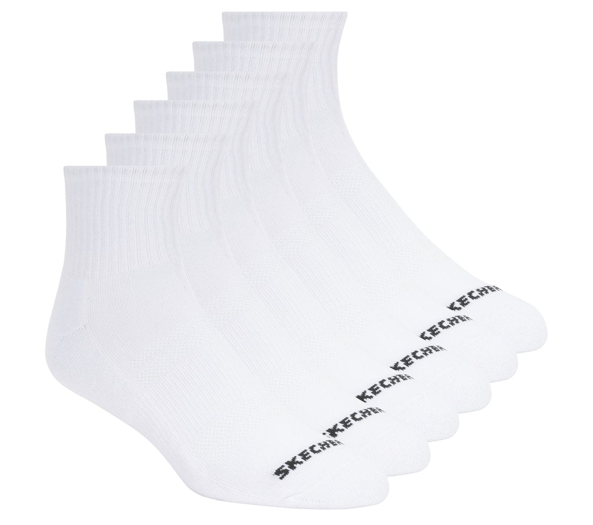 6 Pack Core Quarter Large Socks | Skechers Men
