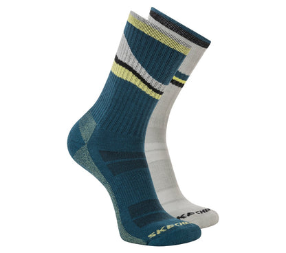2 Pack Men's Crew Trail Socks | Skechers Men