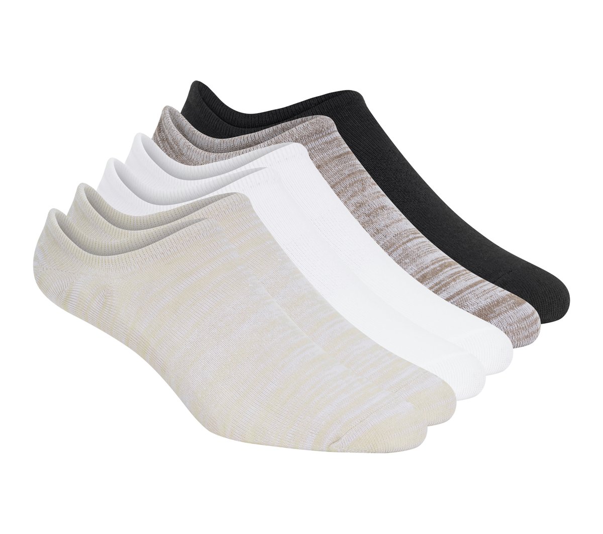 6 Pack Men's Sneaker Liner Socks | Skechers Men