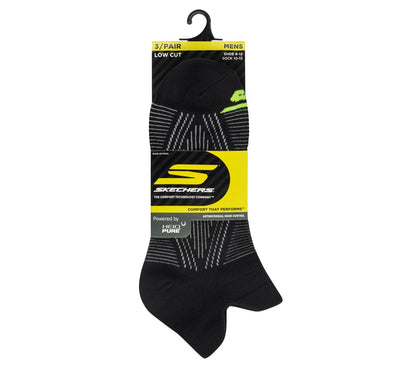 3 Pack Men's Performance Low Cut Pattern Socks | Skechers Men