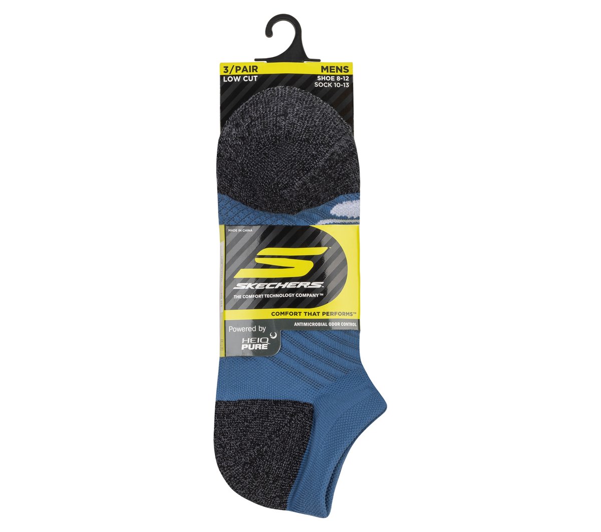 3 Pack Men's Terry Low Cut Socks | Skechers Men