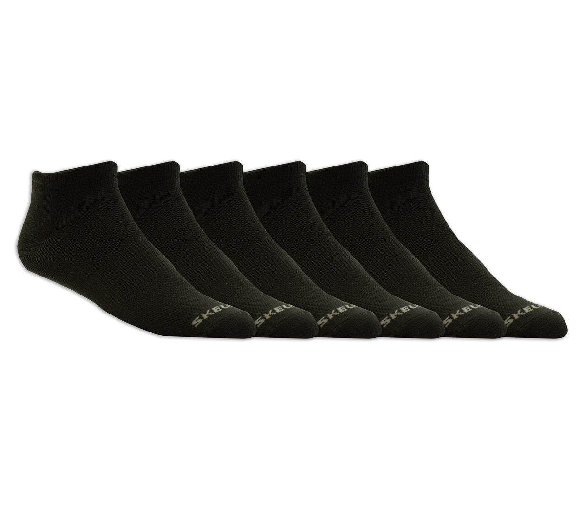 6 Pack Non Terry Low Cut Socks | Skechers Men