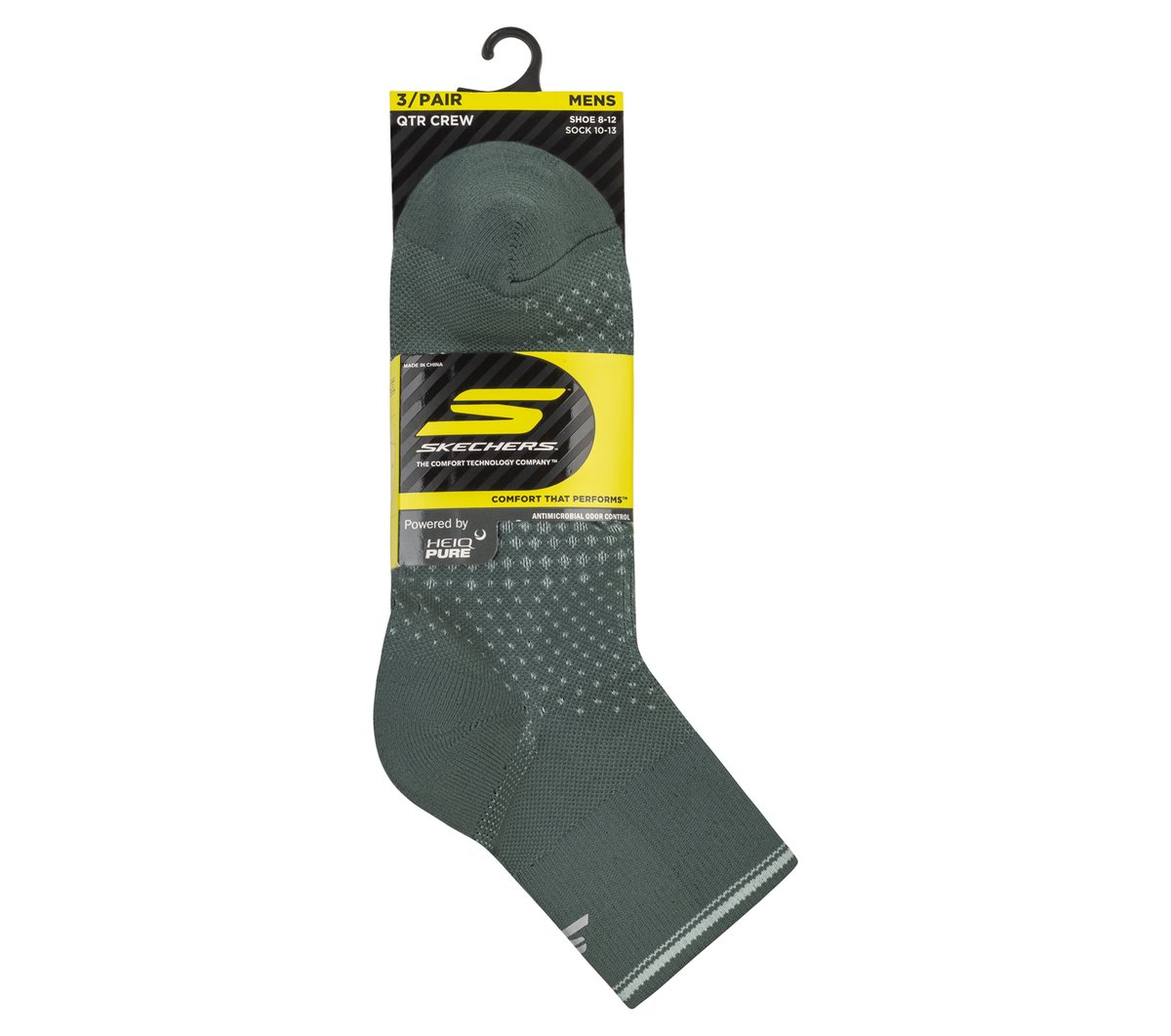 3 Pack Men's Performance Running Quarter Socks | Skechers Men