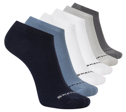 6 Pack Men's Low Cut Texture Knit Socks | Skechers Men