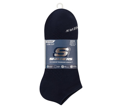 6 Pack Men's Low Cut Texture Knit Socks | Skechers Men