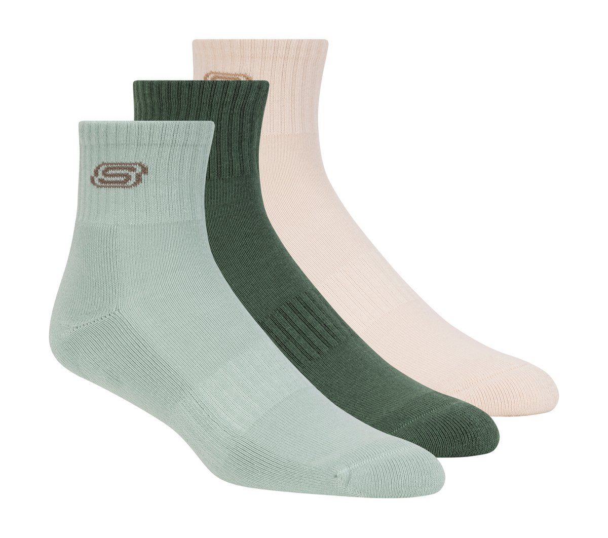 3 Pack Men's Lifestyle Quarter Socks | Skechers Men