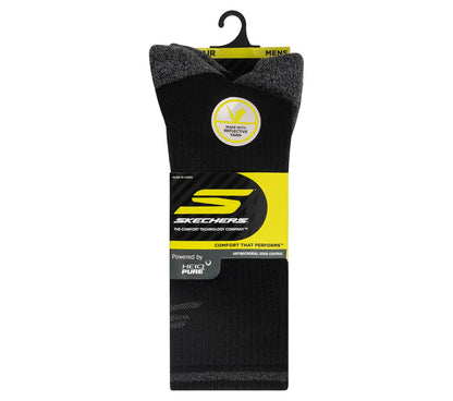 3 Pack Men's Reflective Performance Crew Socks | Skechers Men