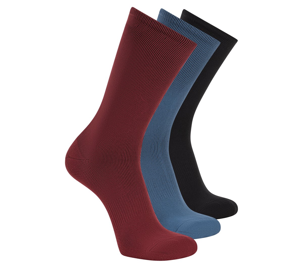 3 Pack Men's Reflective Performance Half Terry Crew Socks | Skechers Men