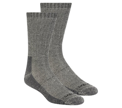 2 Pack Men's Crew Wool Socks | Skechers Men