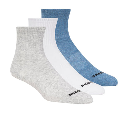 3 Pack Boys' Crew Cotton Socks | Skechers Kids