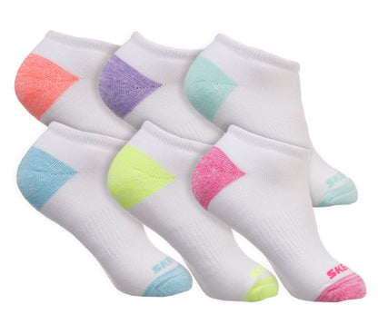 6 Pack Low Cut Walking Socks | Skechers Kids