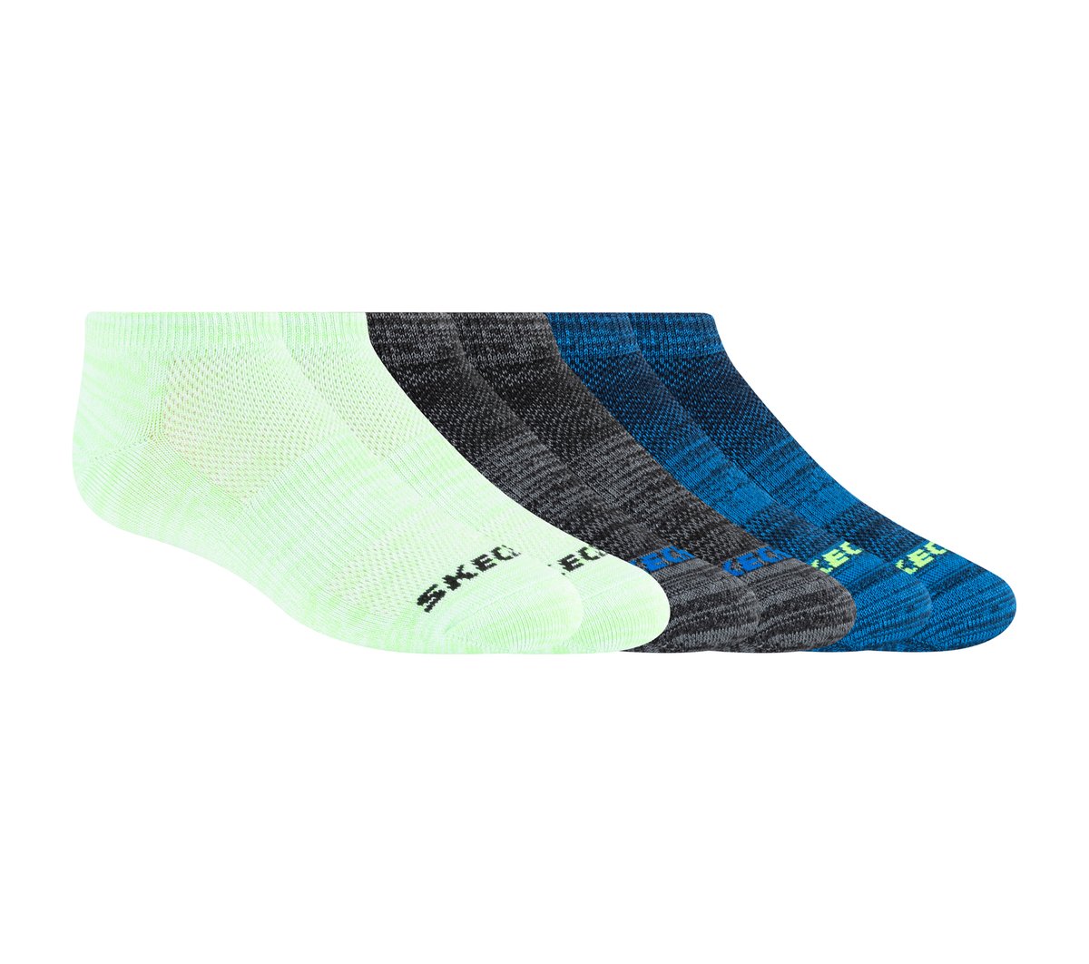 6 Pack Low Cut Non Terry Socks | Skechers Kids