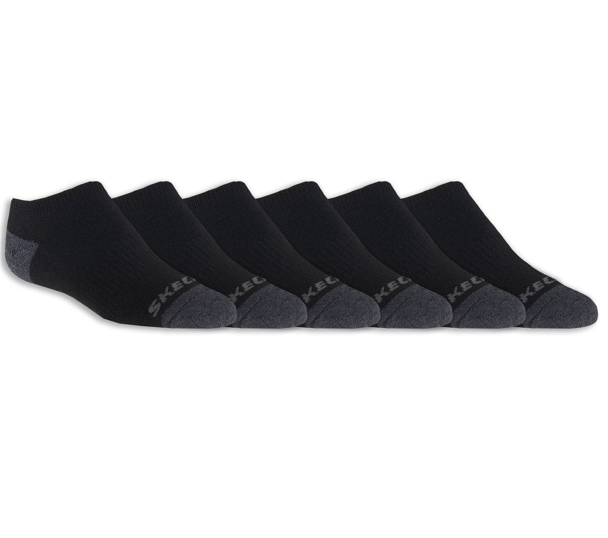 6 Pack Boys' No Show Socks | Skechers Kids